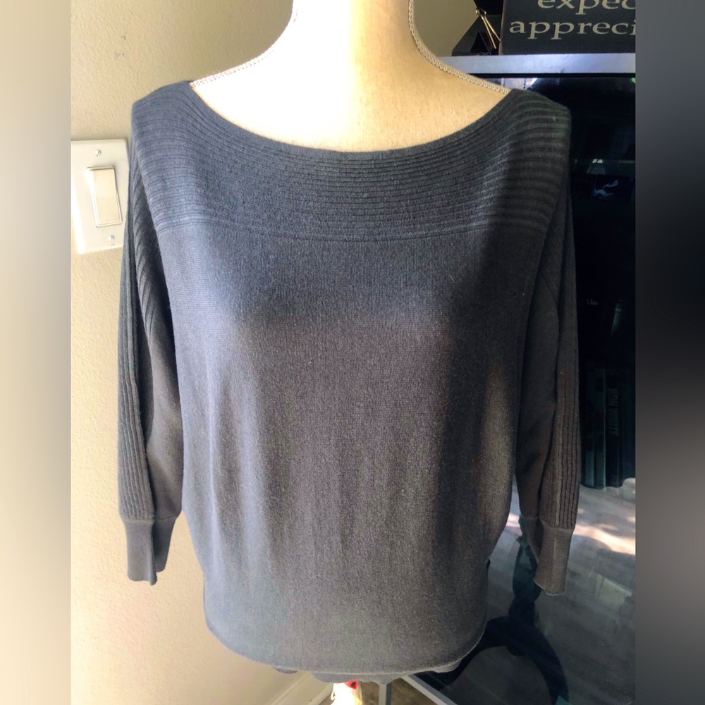 Carducci Boat Neck Sweater Gray - Medium